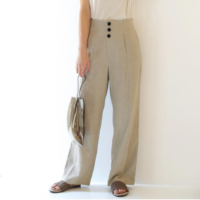 TODAYFUL(トゥデイフル)のTODAYFUL☆Linen Button Trousers レディースのパンツ(カジュアルパンツ)の商品写真