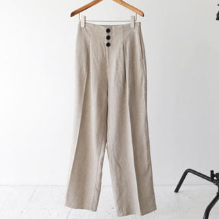 トゥデイフル(TODAYFUL)のTODAYFUL☆Linen Button Trousers(カジュアルパンツ)