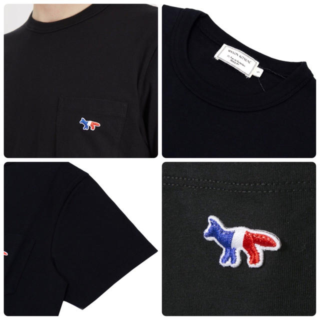 新品未使用✨MAISON KITSUNE・ BLACK・ＸＳ・半袖・黒・キツネ