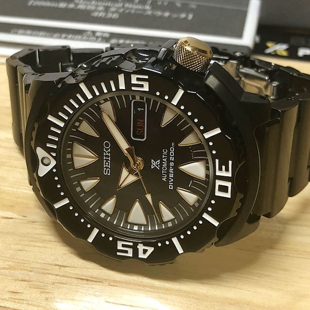 ⭐️超美品⭐️SEIKO PROSPEX ブラック シャークトゥース‼️