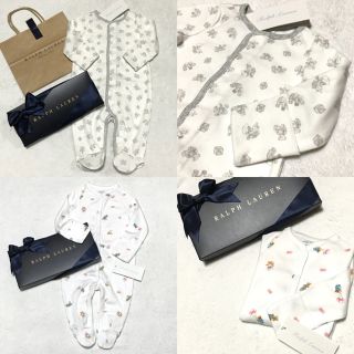 ラルフローレン(Ralph Lauren)の大人気ベアー柄♡新品✨足付き カバーオール 3M/60 6M/70(カバーオール)