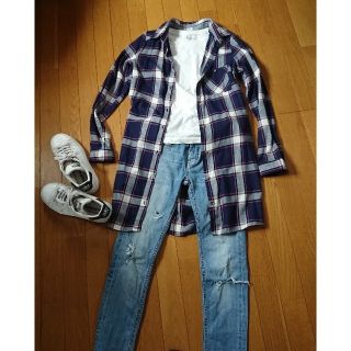 エイチアンドエム(H&M)のH&M シャツワンピース(ひざ丈ワンピース)