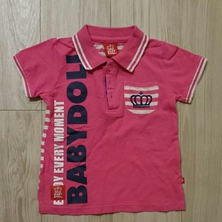ベビードール(BABYDOLL)のBABYDOOLL ポロシャツ110 ピンク(Tシャツ/カットソー)