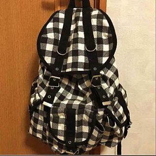 チェック柄 リュックサック(リュック/バックパック)