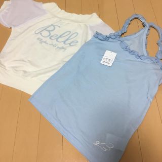 イーハイフンワールドギャラリー(E hyphen world gallery)のイーハイフン☆オフショルとキャミソールセット☆Sサイズ(Tシャツ/カットソー)