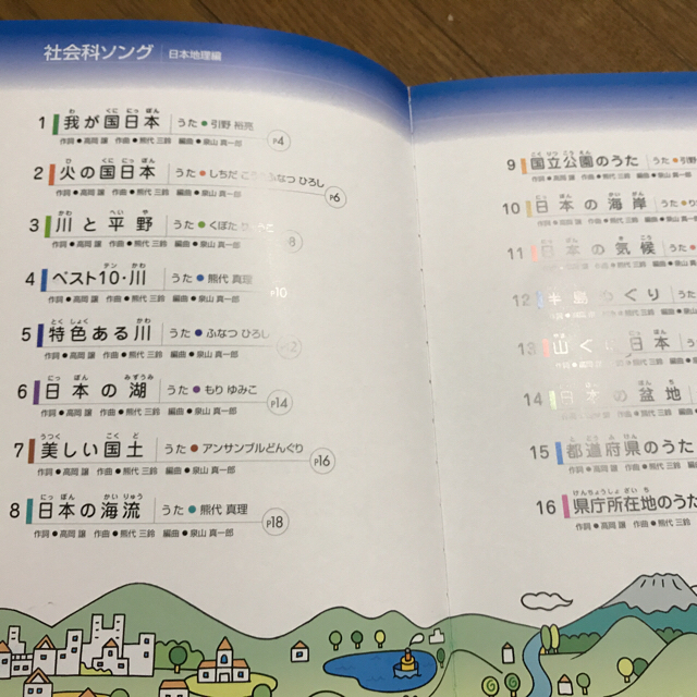 しちだ理科・社会科ソング（地学、生物、日本地理）