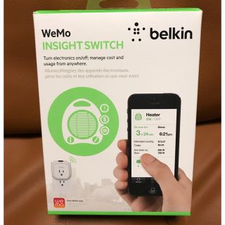 BELKIN WEMO INSIGHT SWITCH 電源遠隔オンオフ(変圧器/アダプター)