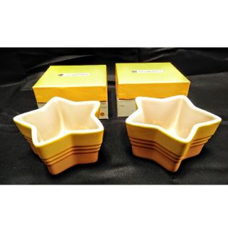 ルクルーゼ(LE CREUSET)のル・クルーゼ　ラムカン　星型イエロー×2(食器)