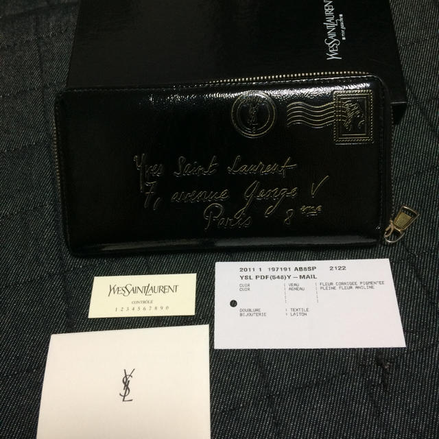 YSL イヴ・サンローラン サンローラン 長財布 ymail