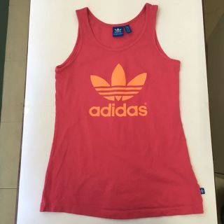 アディダス(adidas)のアディダスレディースタンクトップＵＳＡサイズＸＳ着用感ありピンク　ジムデビューに(その他)