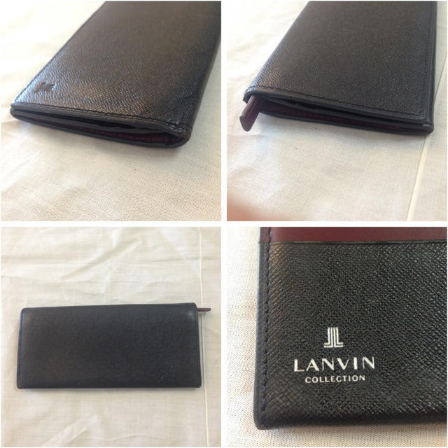 LANVIN(ランバン)の【ランバン LANVIN】長財布 ブラック ワインレッド メンズのファッション小物(長財布)の商品写真