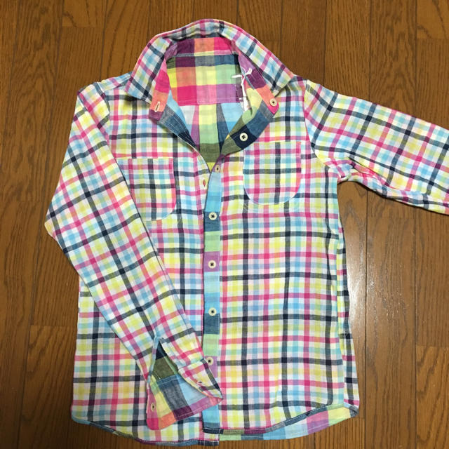 DOUBLE.B(ダブルビー)の☆彡 新品 ダブルビー チェックシャツ キッズ/ベビー/マタニティのキッズ服男の子用(90cm~)(Tシャツ/カットソー)の商品写真