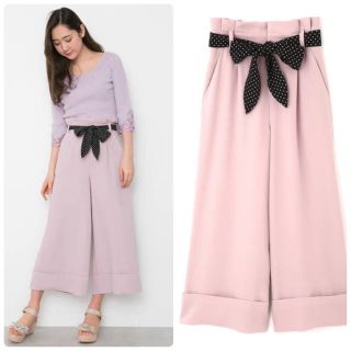 ジルバイジルスチュアート(JILL by JILLSTUART)の♡新品タグ付き♡今季完売♡スカーフワイドパンツ♡(カジュアルパンツ)