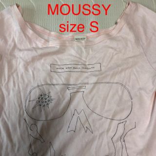 マウジー(moussy)のMOUSSY Tシャツ オフショルダー 7分袖 S(Tシャツ(長袖/七分))