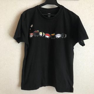 グラニフ(Design Tshirts Store graniph)のグラニフ スシトレイン Tシャツ ブラック S メンズ レディース(Tシャツ/カットソー(半袖/袖なし))