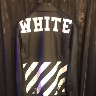 オフホワイト(OFF-WHITE)の激安特価品 14aw off-white ライダース(ライダースジャケット)