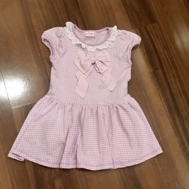 mezzo piano(メゾピアノ)の🎀メゾピアノ🎀おリボンワンピース キッズ/ベビー/マタニティのキッズ服女の子用(90cm~)(ワンピース)の商品写真