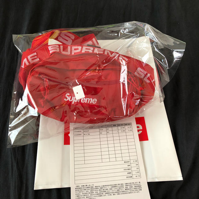 メンズsupreme waist bag 18ss