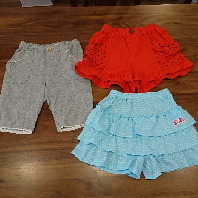 3can4on(サンカンシオン)の[130] 3can4on 他 女の子ボトム３点sets キッズ/ベビー/マタニティのキッズ服女の子用(90cm~)(パンツ/スパッツ)の商品写真