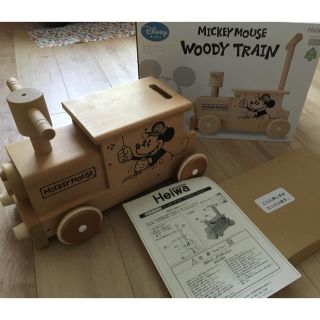 ディズニー(Disney)のるな様専用！！ミッキーマウス 木製カタカタ ウッディトレイン(手押し車/カタカタ)