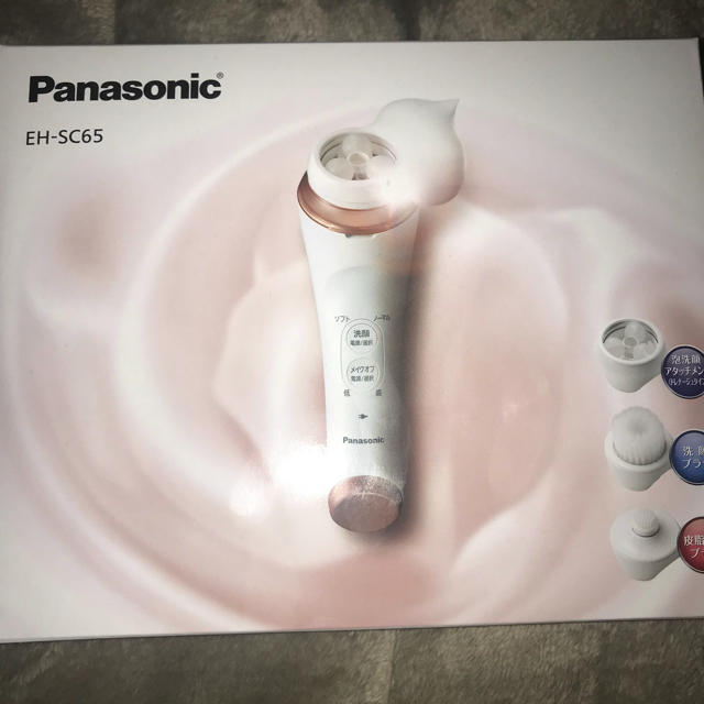 Panasonic(パナソニック)の洗顔美容器 濃密泡エステ EH-SC65 スマホ/家電/カメラの美容/健康(フェイスケア/美顔器)の商品写真