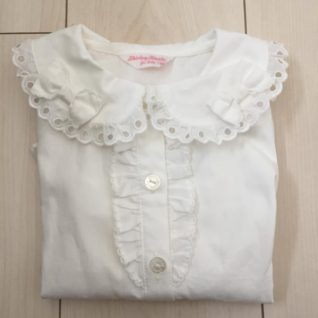 Shirley Temple(シャーリーテンプル)のレースブラウス キッズ/ベビー/マタニティのキッズ服女の子用(90cm~)(ブラウス)の商品写真