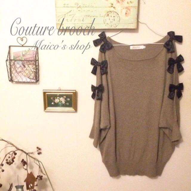 anatelier(アナトリエ)のCouturebrooch♡リボンニット レディースのトップス(ニット/セーター)の商品写真