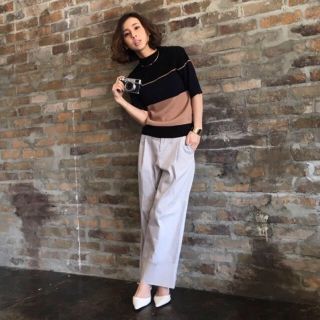 アメリヴィンテージ(Ameri VINTAGE)の最終値下げ中！BORDER COMPACT RIB KNIT(ニット/セーター)