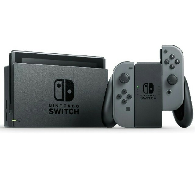 Nintendo Switch(ニンテンドースイッチ)のNintendoSwitch本体ニンテンドースイッチグレー エンタメ/ホビーのゲームソフト/ゲーム機本体(家庭用ゲーム機本体)の商品写真