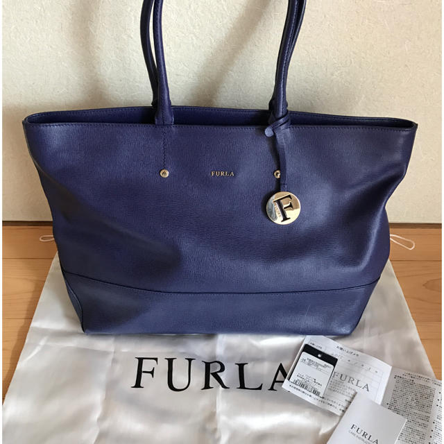 FURLA バッグ ネイビー