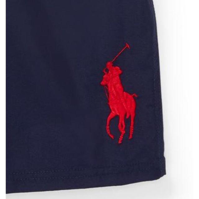 Ralph Lauren(ラルフローレン)の☆新品☆140 ラルフローレン ビッグポニートランクス水着 ネイビー 2158  キッズ/ベビー/マタニティのキッズ服男の子用(90cm~)(水着)の商品写真