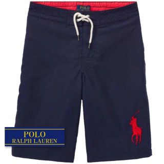 ラルフローレン(Ralph Lauren)の☆新品☆140 ラルフローレン ビッグポニートランクス水着 ネイビー 2158 (水着)