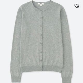 ユニクロ(UNIQLO)のUNIQLO UVカットクルーネックカーディガン(カーディガン)