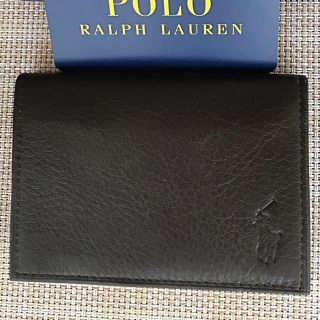 ポロラルフローレン(POLO RALPH LAUREN)の新品☆POLO RALPH LAUREN ポロ ラルフローレン 名刺入れ こげ茶(名刺入れ/定期入れ)