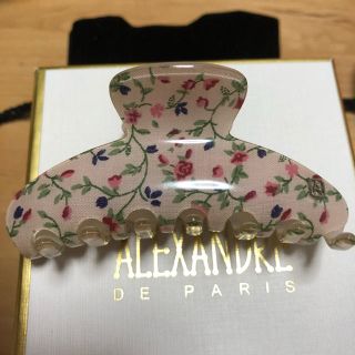 アレクサンドルドゥパリ(Alexandre de Paris)のアレクサンドル フラワー 花柄 ピンク(バレッタ/ヘアクリップ)