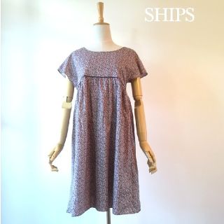 シップス(SHIPS)のSHIPS　コットンワンピース　ワンサイズ(ひざ丈ワンピース)