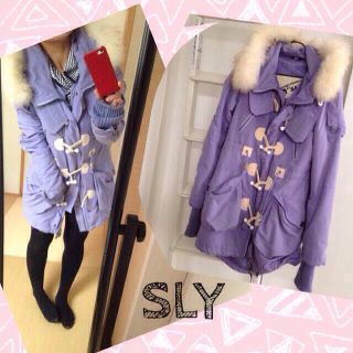 スライ(SLY)のSLY＊ダッフルN3Bパープルロング1(ダッフルコート)