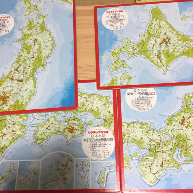 アポロ社 日本地図 パズル キッズ/ベビー/マタニティのおもちゃ(知育玩具)の商品写真