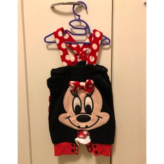 ディズニー(Disney)のミニーちゃん🎀 90サイズ サロペット(パンツ/スパッツ)