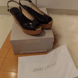 ジミーチュウ(JIMMY CHOO)のジミーチュウ　ウェッジサンダル　35(サンダル)