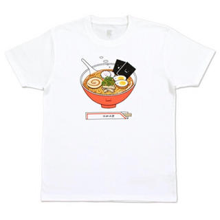 グラニフ(Design Tshirts Store graniph)の美品 ラーメンTシャツ Sサイズ (Tシャツ(半袖/袖なし))