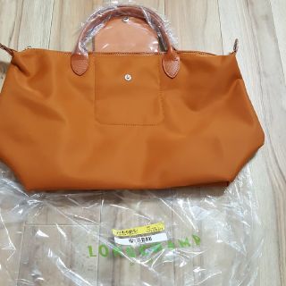 ロンシャン(LONGCHAMP)のかすちゃん様専用✨未使用LONGCHAMPバックオレンジM(トートバッグ)