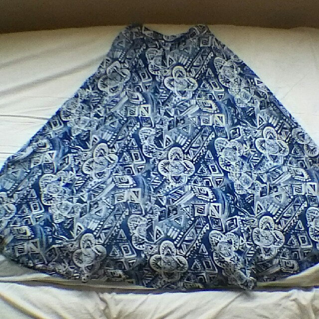青柄ロングスカート ツーピース 9AR レディースのレディース その他(セット/コーデ)の商品写真
