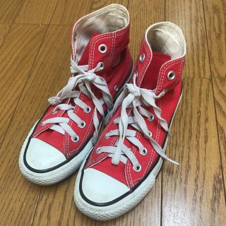 コンバース(CONVERSE)のコンバース スニーカー レッド 22㎝(スニーカー)