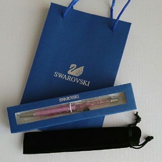 スワロフスキー(SWAROVSKI)の即購入可能です！新品☆スワロフスキーSWAROVSKIペン(ピンク)インクは黒。(ペン/マーカー)