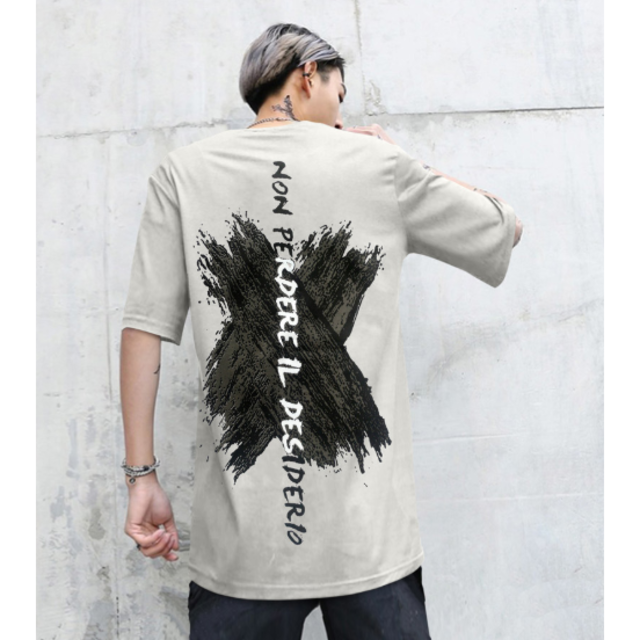 Ｔシャツ 超人気 ロング丈スタイリッシュ!! hiphop ストリート系 韓国系 メンズのトップス(Tシャツ/カットソー(半袖/袖なし))の商品写真