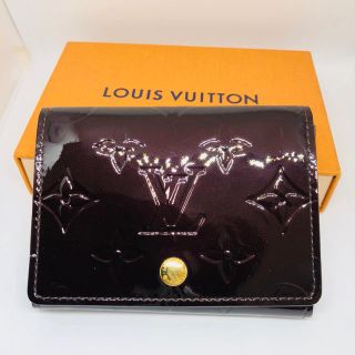 ルイヴィトン(LOUIS VUITTON)のLouis Vuitton ヴェルニ カードケース アマラント 新品未使用(名刺入れ/定期入れ)