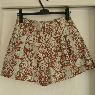 ルージュヴィフ(Rouge vif)の美品☆ Rouge Vif フロントタック キュロット ペイズリー柄(キュロット)