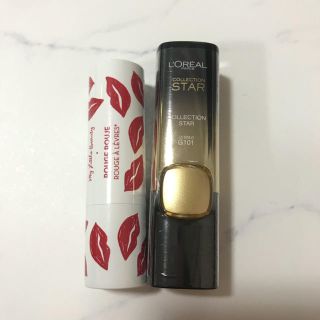 ロレアルパリ(L'Oreal Paris)のゴールドリップ 赤リップおまけ付き(口紅)