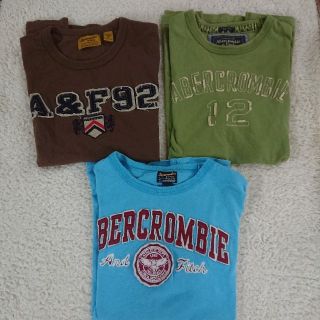 アバクロンビーアンドフィッチ(Abercrombie&Fitch)のアバクロンビー＆フィッチ/メンズ　半袖　3枚　Tシャツ /M(Tシャツ/カットソー(半袖/袖なし))